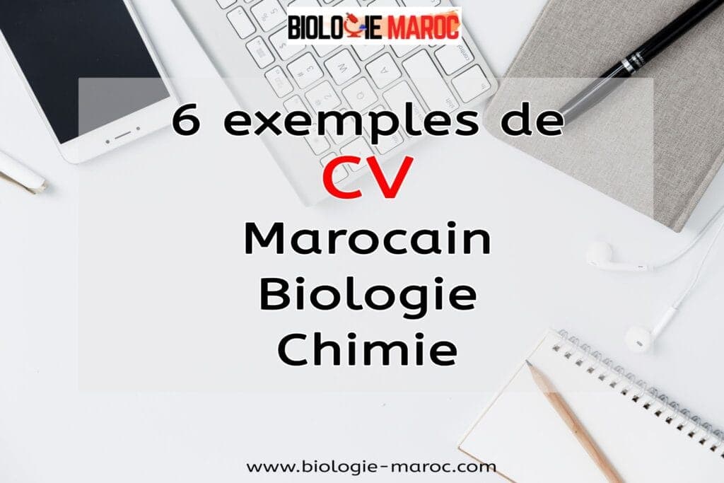 6 Exemples de CV pour Stage/Emploi Biologie, Chimie au Maroc [+Guide]