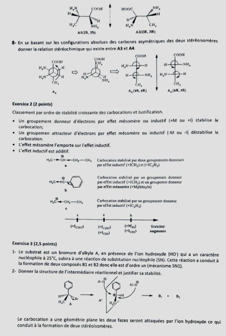Examens de Chimie Organique PDF
