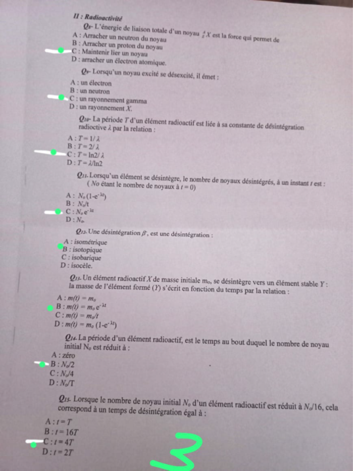Examens de physique S1 pdf