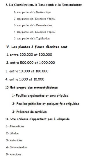 Exercices de Floristique S4 PDF