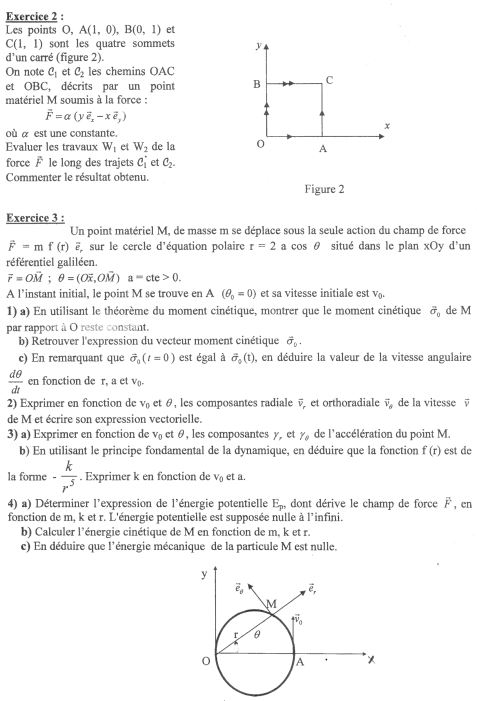 Exercices et QCM de Physique 2 Mécanique-Electricité PDF