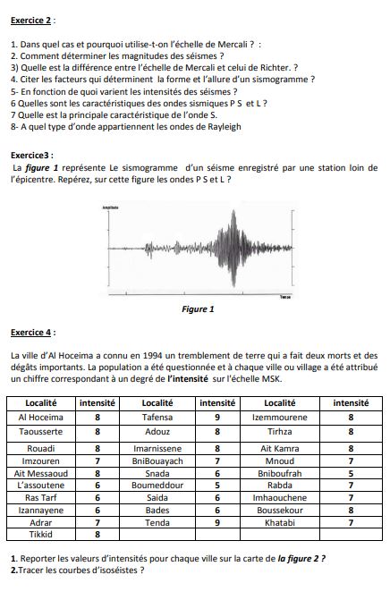 exercices geologie generale pdf